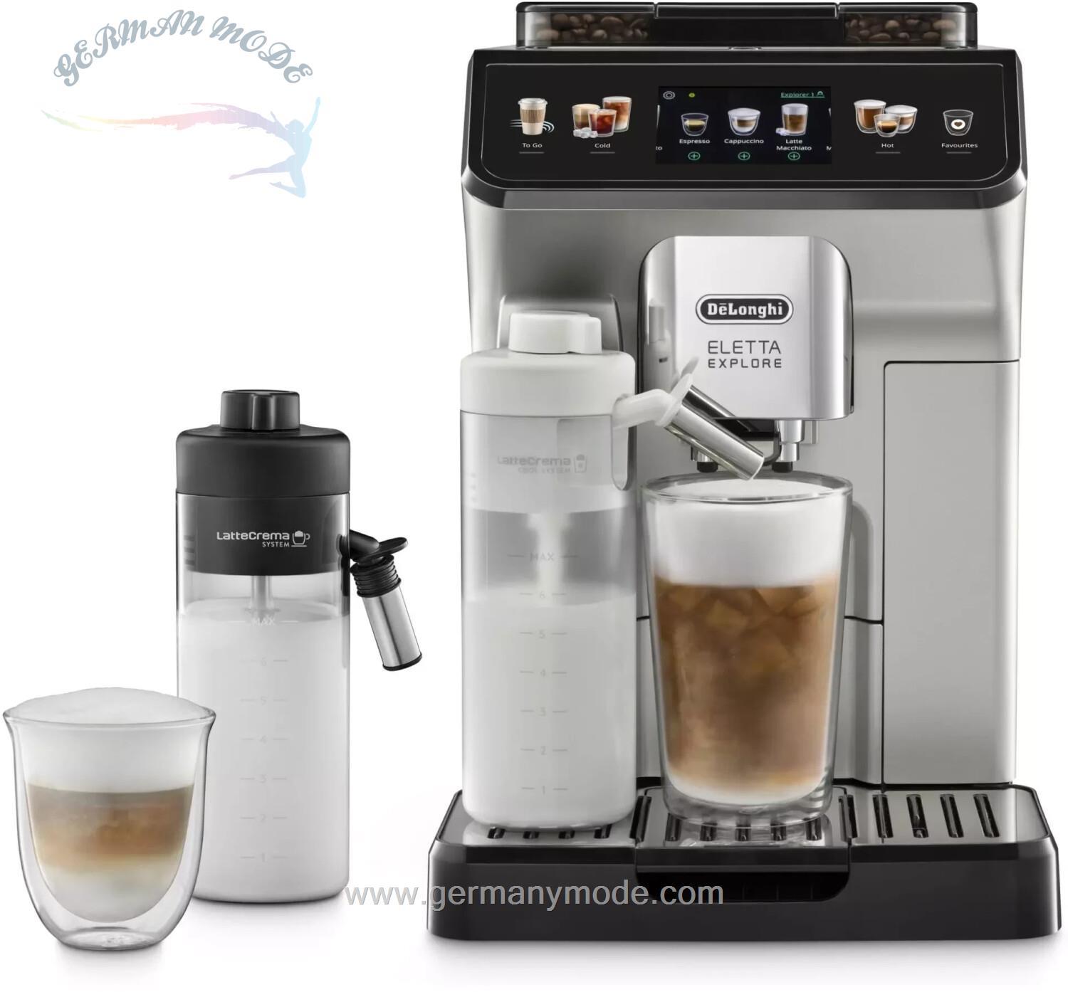 اسپرسو ساز قهوه ساز تمام اتوماتیک دلونگی ایتالیا DeLonghi ECAM 450.55.S Eletta Explore, 8004399021143