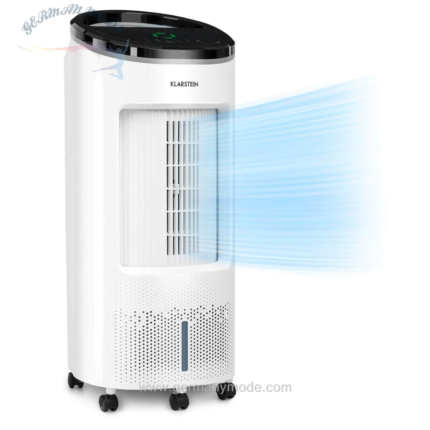 کولر آبی کنترل از راه دور محفظه یخ دار کلارشتاین آلمان Klarstein Ventilatorkombigerät IceWind Plus 4-in-1 Luftkühler 330 m³/h
