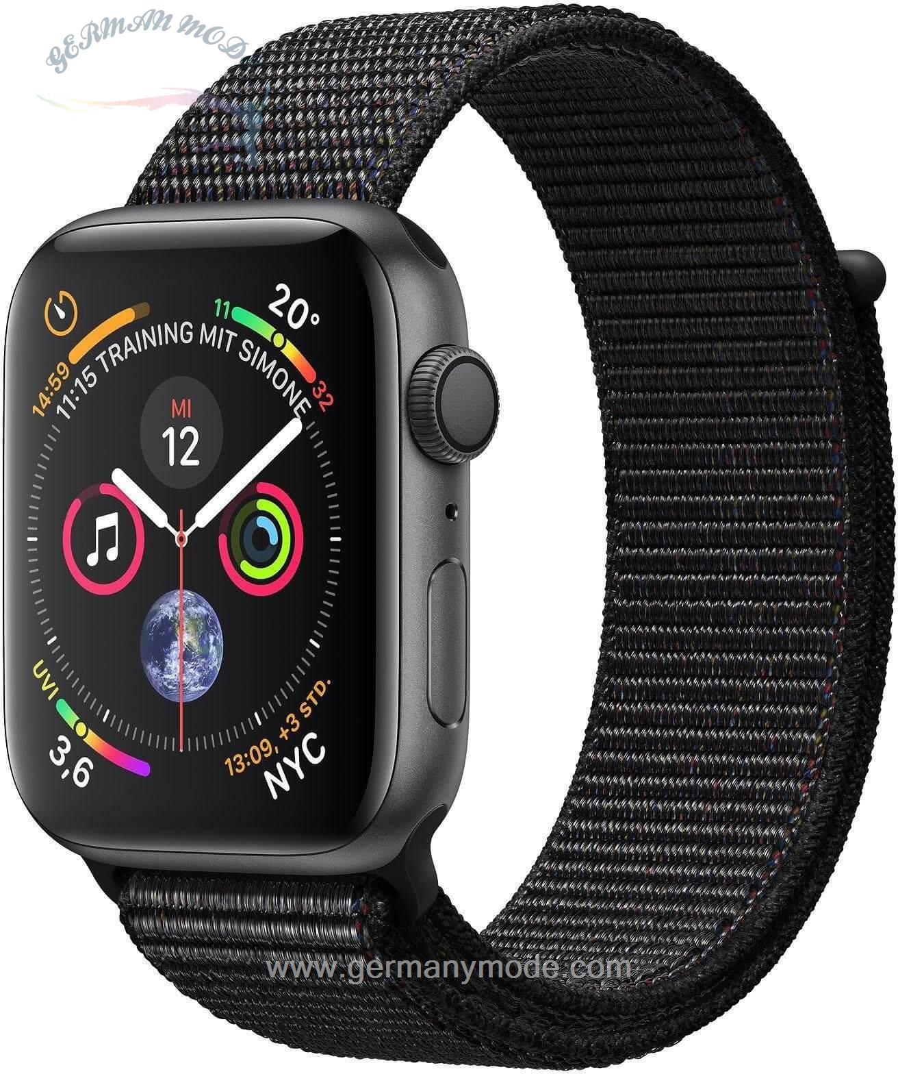 ساعت هوشمند اپل واچ آمریکا Apple Series 4 GPS Aluminiumgehäuse mit Sportarmband Loop 40mm Watch Watch OS 5