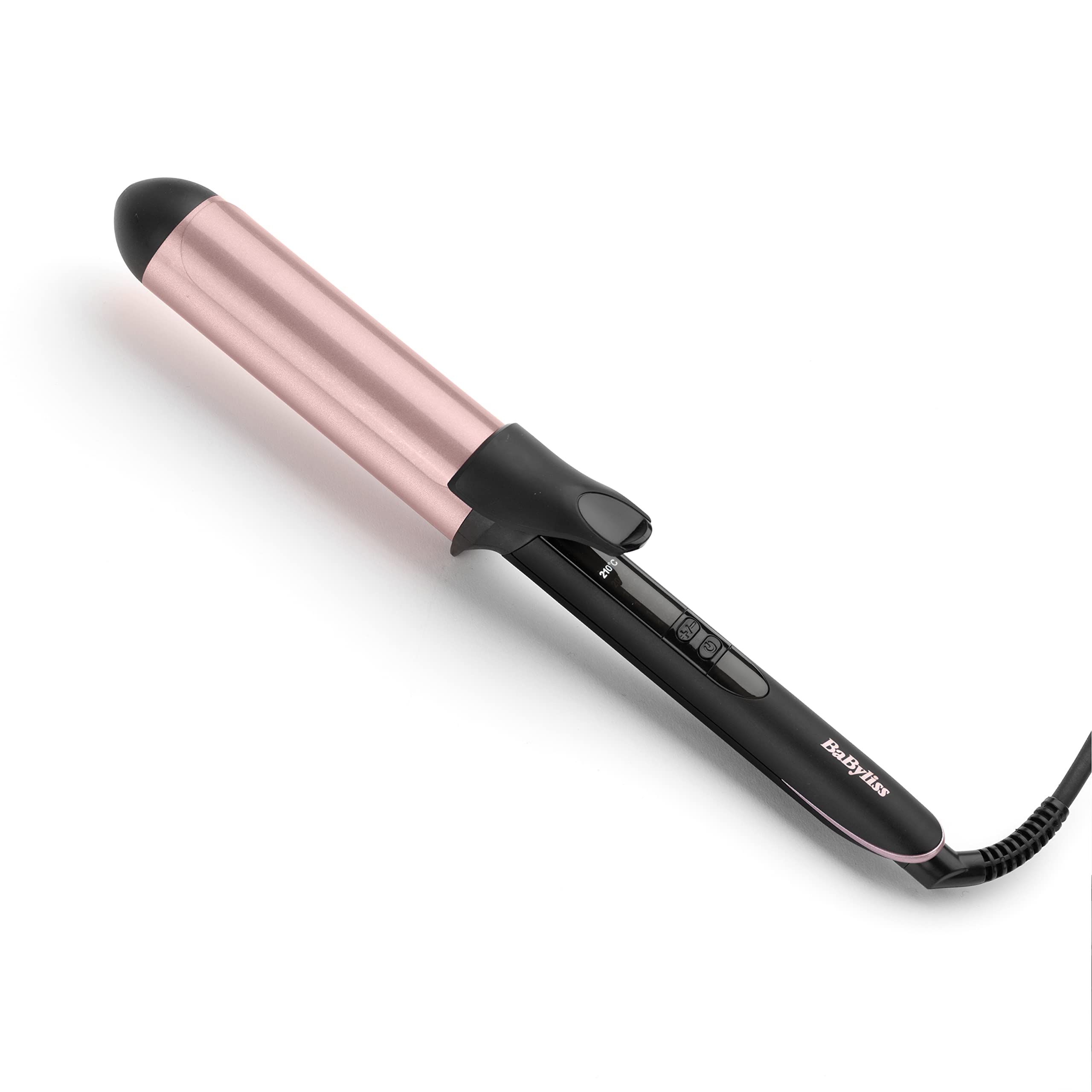 فر کننده مو برقی بابیلیس فرانسه بیگودی انبر حرارتی مو مدل سازی BABYLISS C453E 38 میلی متر ال ای دی 6 درجه حرارت