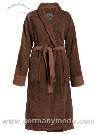 حوله حمام لباسی تن پوش زنانه اسنزا هلند ESSENZA Connect Organic Uni Leather Brown Bademantel