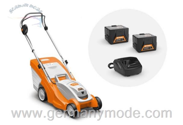 چمن زن شارژی برقی باطری شارژر دار اشتیل آلمان Stihl RMA 339 Set (2 * Akku AK 20 -- Ladegerät AL 101)