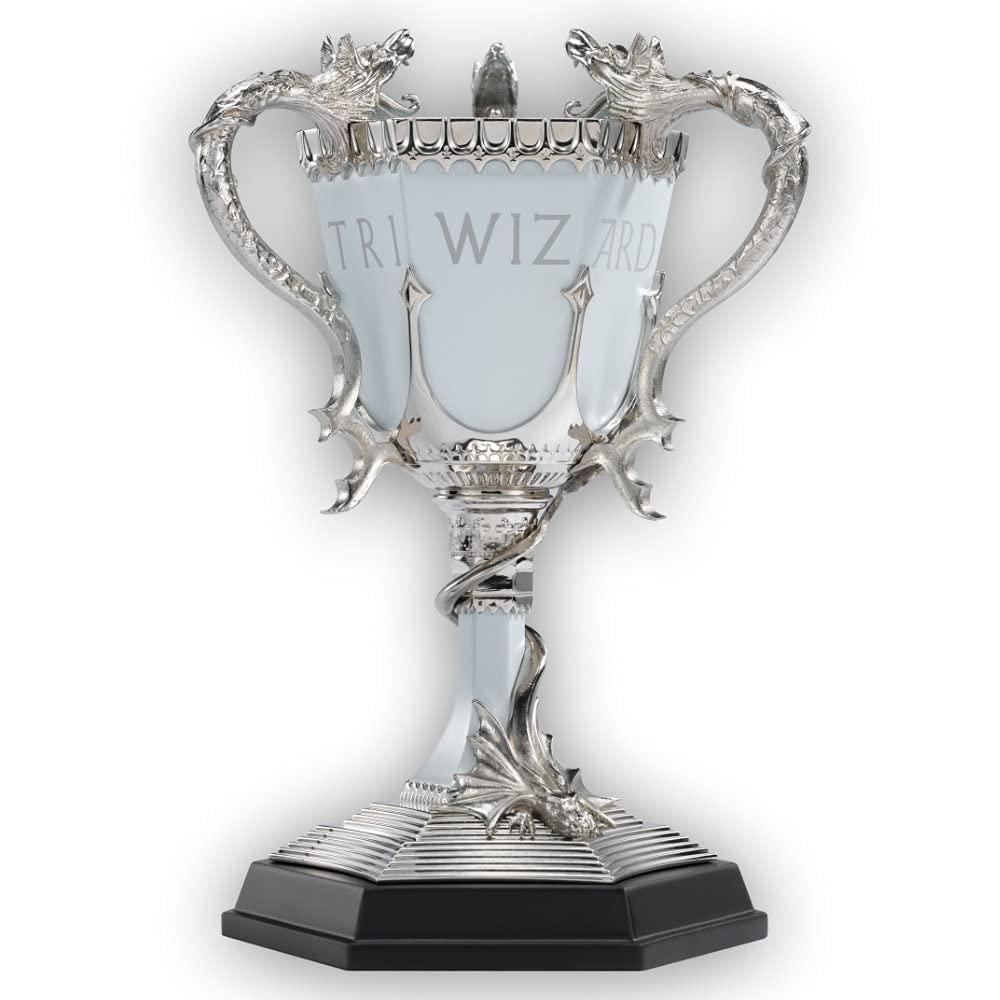 خرید از آمازون - The Noble Collection Harry Potter Triwizard Cup - 8in (20cm) Die Cast Metal and Pewter Prop Replica - Officially Licensed Film Set Movie Props Gifts