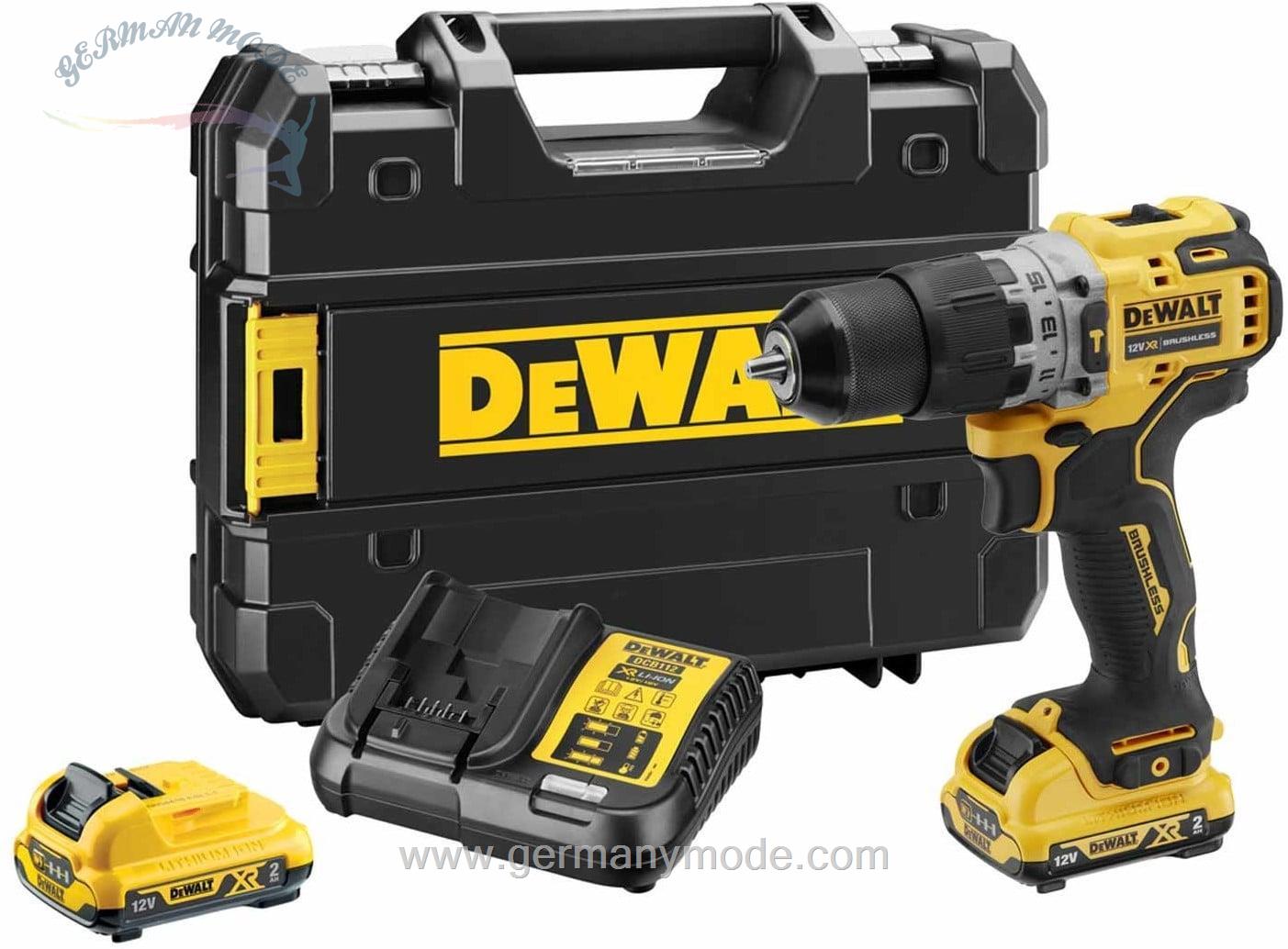 دریل ضربه ای شارژی دیوالت آمریکا DeWalt Akku-Schlagbohrschrauber 12V / 2Ah DCD706D2-QW