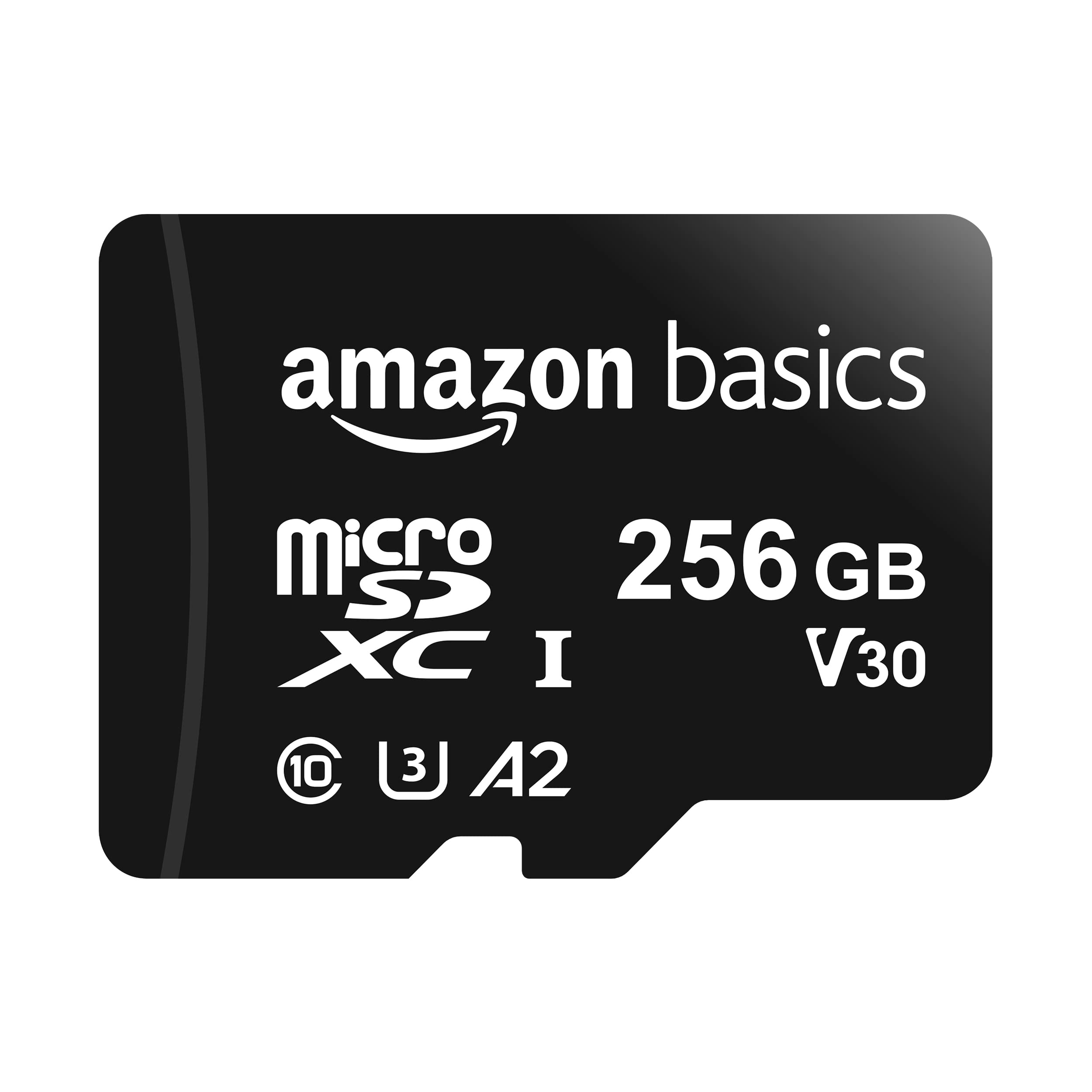 خرید از آمازون - Amazon Basics MicroSDXC 256 گیگابایت با آداپتور SD A2 U3 سرعت خواندن تا 100 مگابایت بر ثانیه مشکی