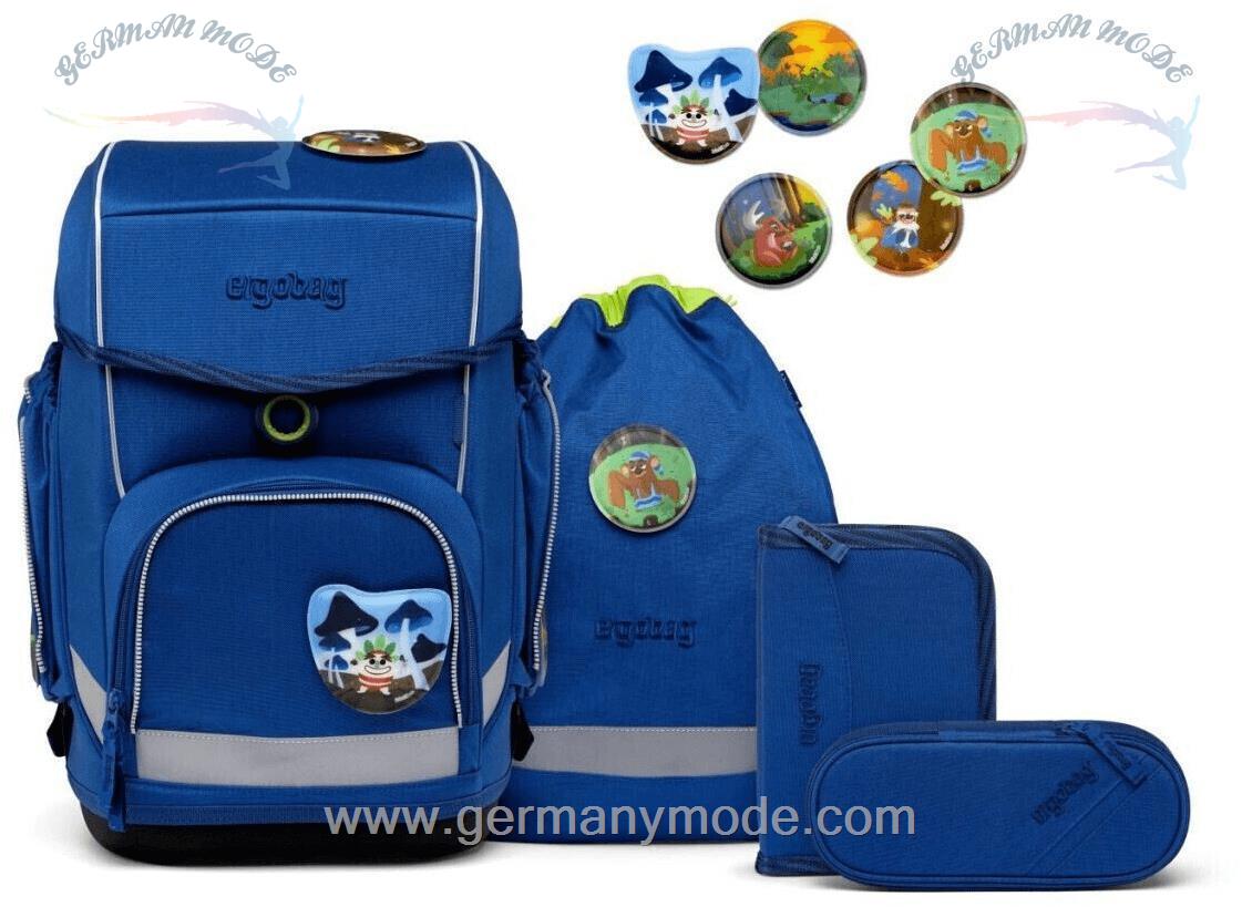 ست 5 تایی کوله پشتی مدرسه 19 لیتر کوله ورزشی جامدادی ارگوبگ ergobag Cubo Set (2023) WaldmonstBär