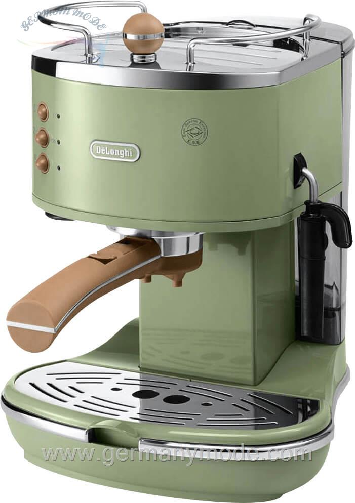 قهوه و اسپرسوساز دلونگی ایتالیا De'Longhi Icona Vintage ECOV 311 311.GR Grün