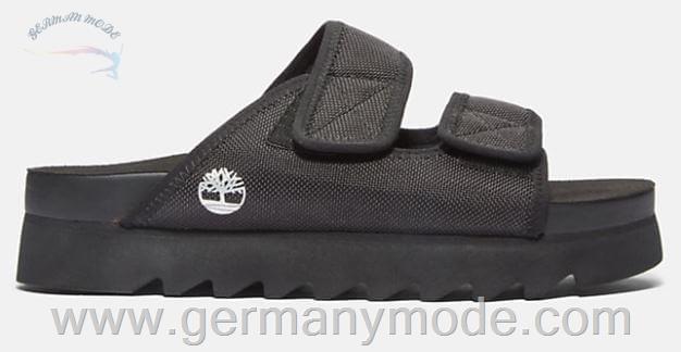 صندل زنانه تیمبرلند آمریکا TIMBERLAND SANTA MONICA SUNRISE SANDAL FOR WOMEN WITH DOUBLE STRAP IN BLACK