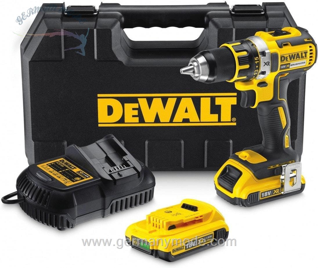 دریل ضربه ای شارژی دیوالت آمریکا DeWalt DCD790 DCD790D2 (mit 2 x 2,0 Ah Akkus)