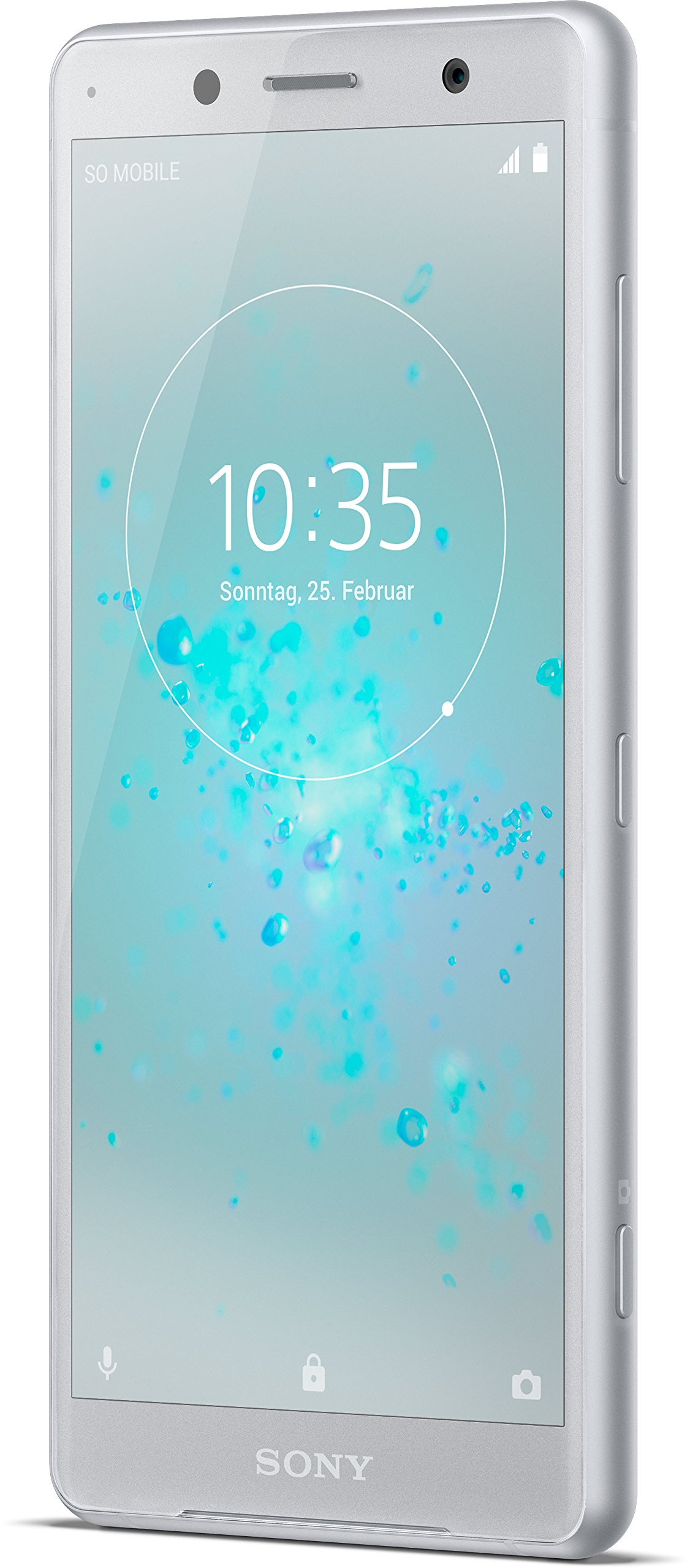 خرید از آمازون - گوشی هوشمند کامپکت Sony Xperia XZ2 (12.7 سانتی متر (5.0 Zoll) IPS Full HD+ صفحه نمایش، 64 گیگابایت حافظه داخلی Speicher و 4 گیگابایت رم، دو سیم کارت، IP68، Android 8.0) نقره ای سفید - گوشی هوشمند نقره ای سفید دویچه نسخه