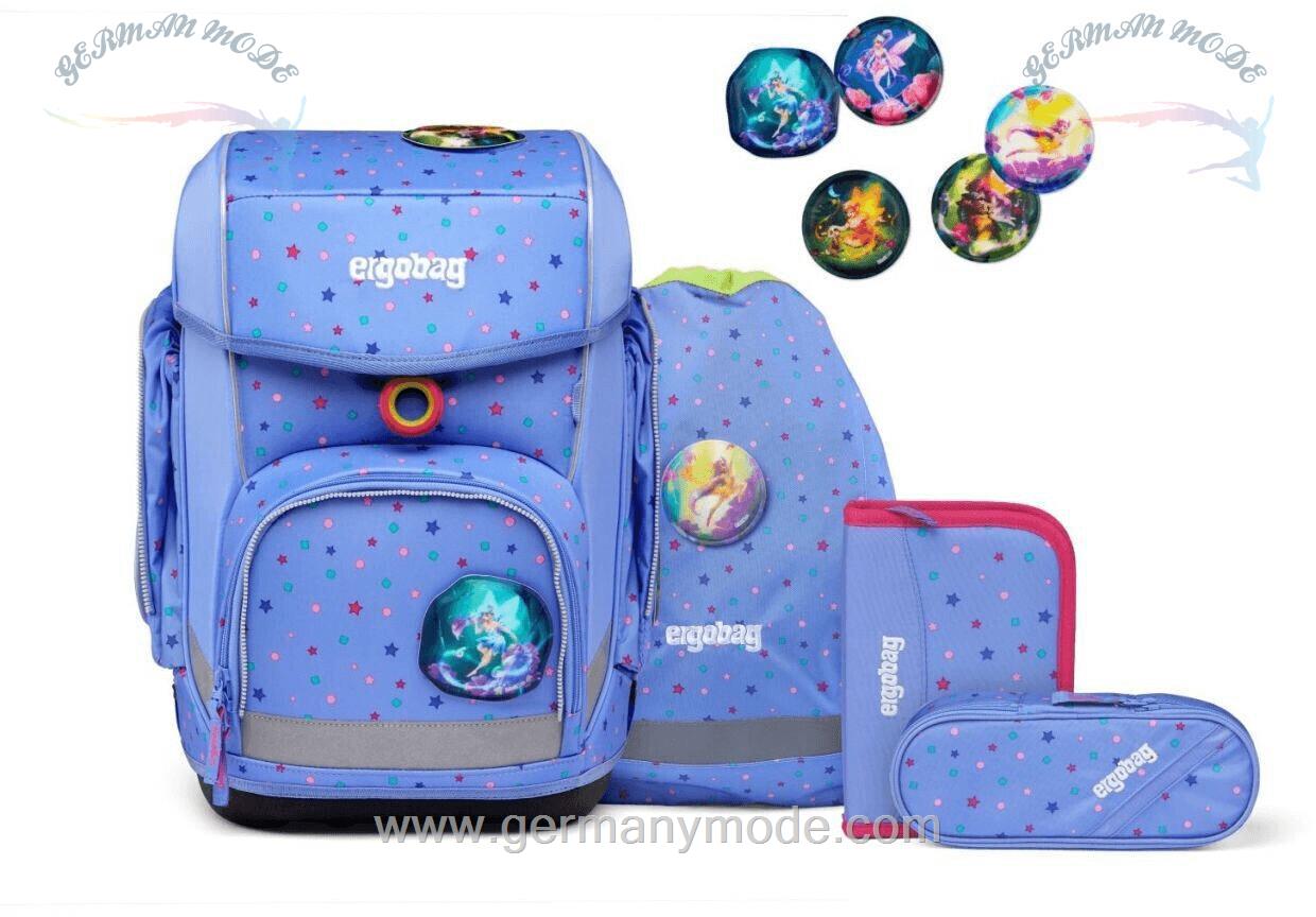 ست 5 تایی کوله پشتی مدرسه 19 لیتر کوله ورزشی جامدادی ارگوبگ ergobag Cubo Set (2023) Bärzaubernd