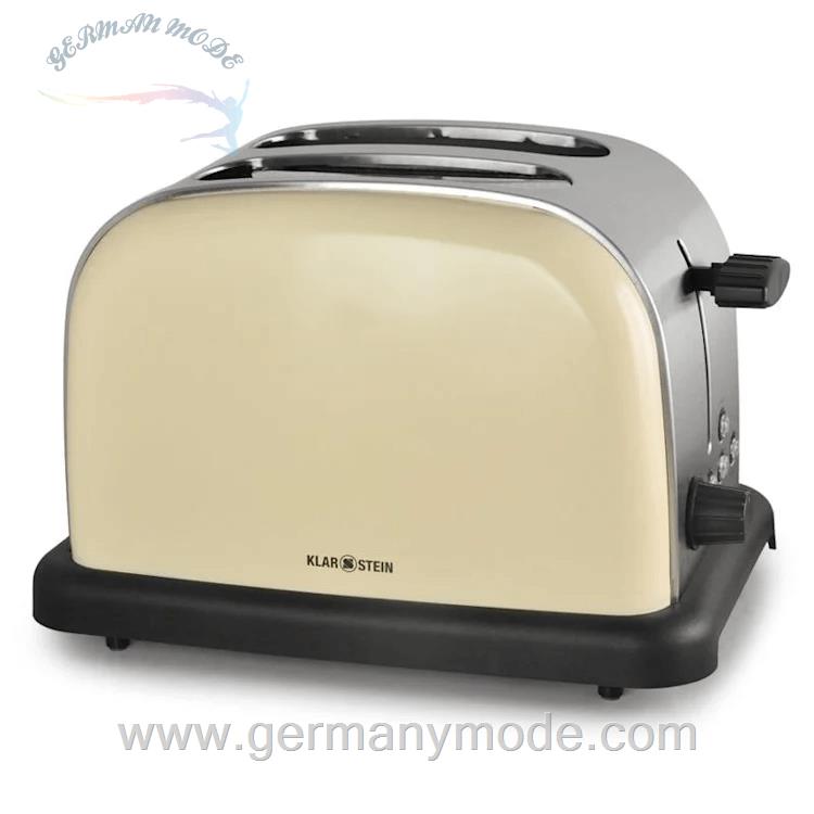 توستر 2 اسلات کلارشتاین آلمان Klarstein BT-318-C Toaster 2-Scheiben Creme Toaster