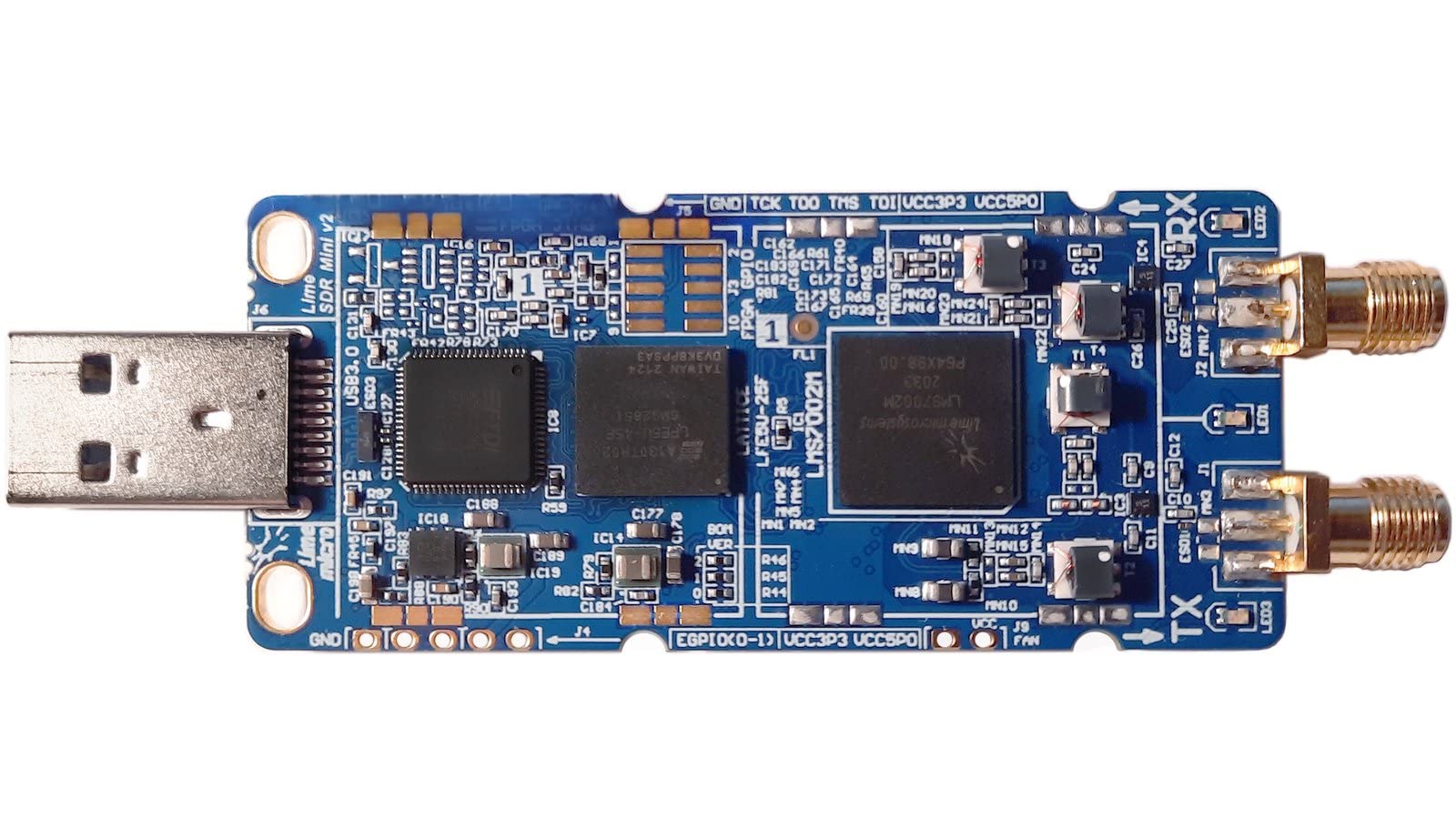 نرم افزار رادیو LimeSDR Mini Flexible، نسل بعدی، نرم افزار متن باز تعریف شده رادیو USB 3.0 100 کیلوهرتز - 3.8 گیگاهرتز Mini LimeSDR 2.0
