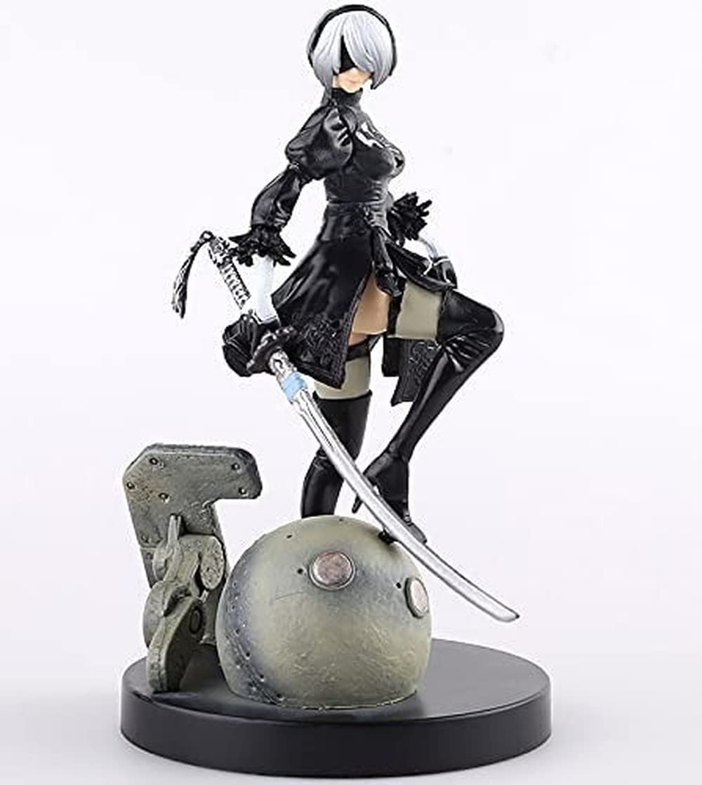 خرید از آمازون - Eamily Movable 15cm جدید بازی PS4 انیمه فیگور NieR Automata YoRHa شماره 2 نوع B 2B حالت ایستاده کارتون دختر زیبا اسباب بازی پی وی سی اکشن فیگور