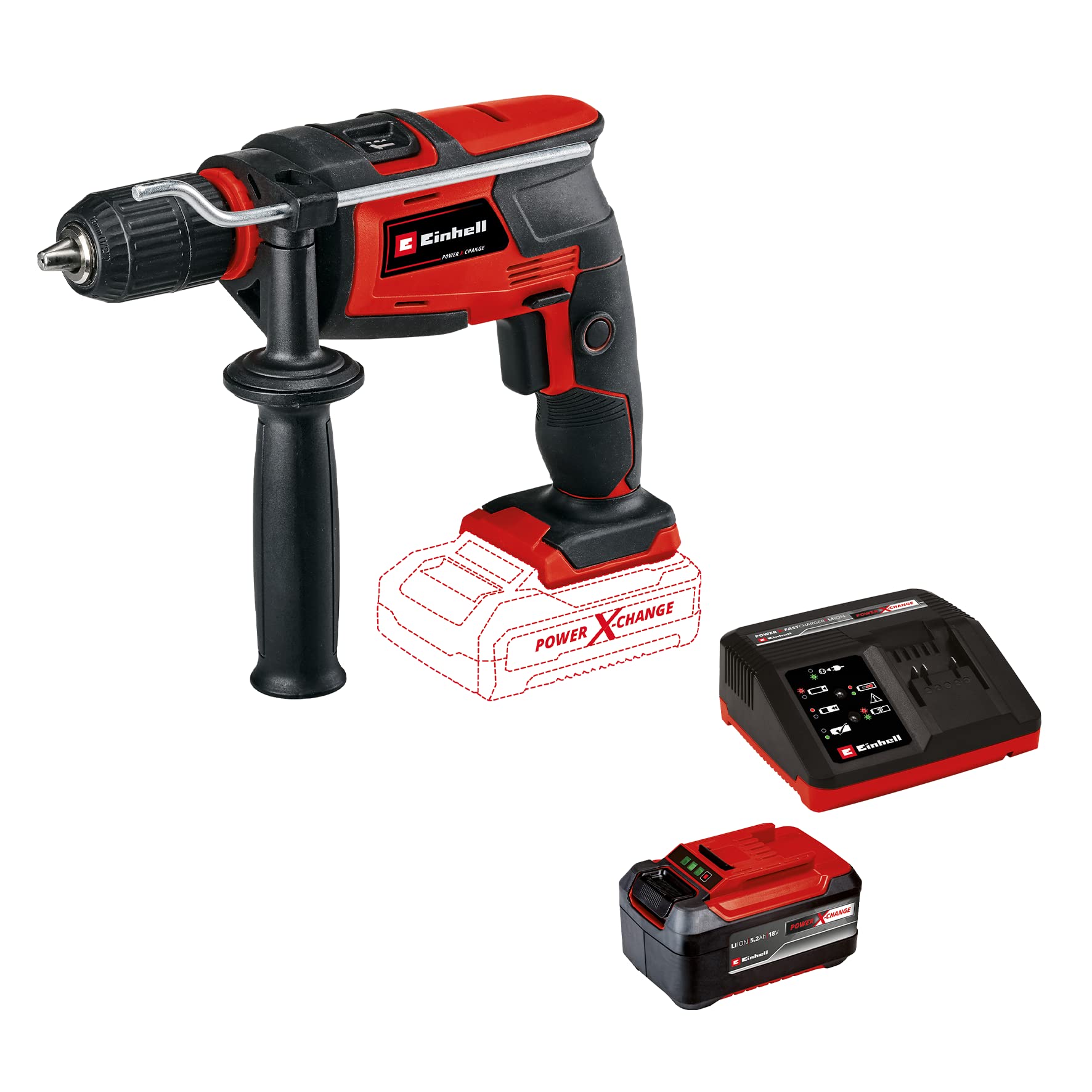خرید از آمازون - دریل ضربه ای شارژی Einhell TC-ID 18 Li Power