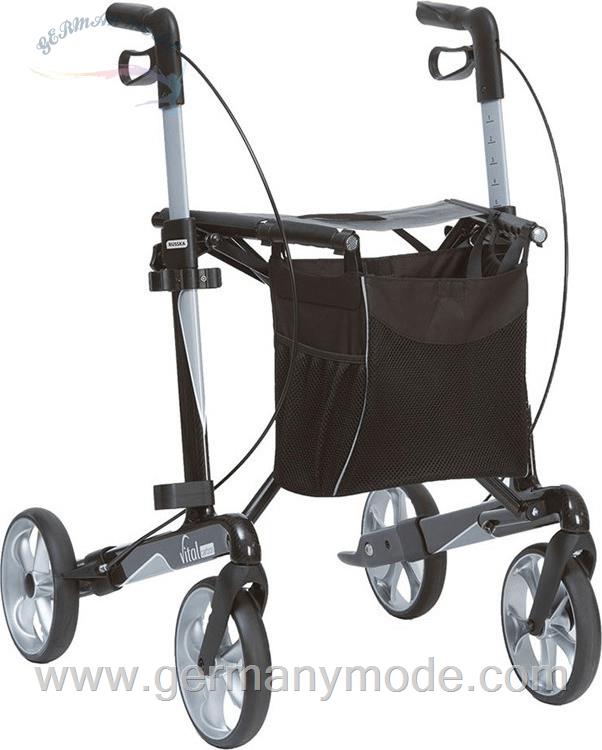 واکر ویلچر رولاتور تاشو روسکا Russka Rollator Vital carbon 62 cm schwarz