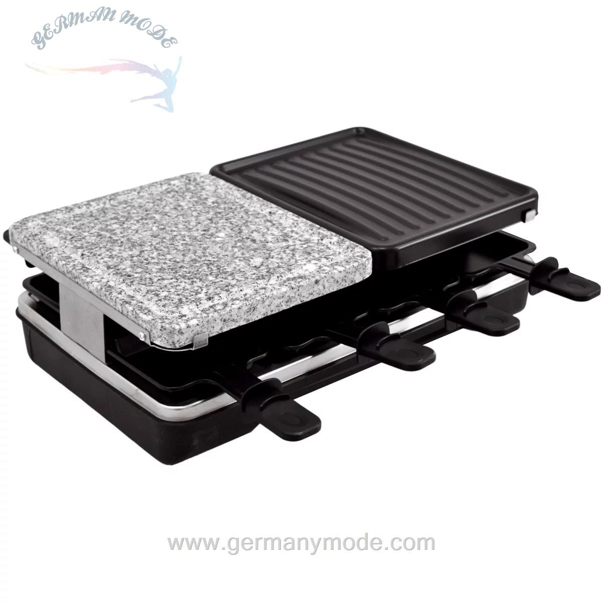 گریل راکلت پز سینتروکس آلمان Syntrox Germany Raclette Grill Brugg mit geteilter Platte