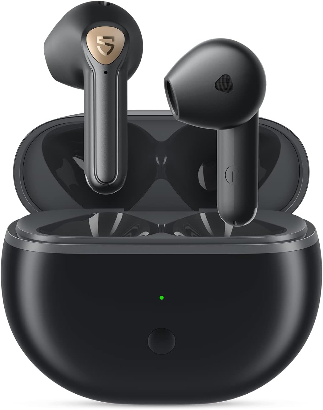 هندزفری هدفون بلوتوث دار SoundPEATS بی سیم 5.3 با صدای LDAC Hi-Res، هدفون Air3 Deluxe HS Semi In-Ear با میکروفون ENC، درایور بزرگ 14.2 میلی متر، تشخیص در گوش، حالت بازی، کنترل برنامه، 20 ساعت