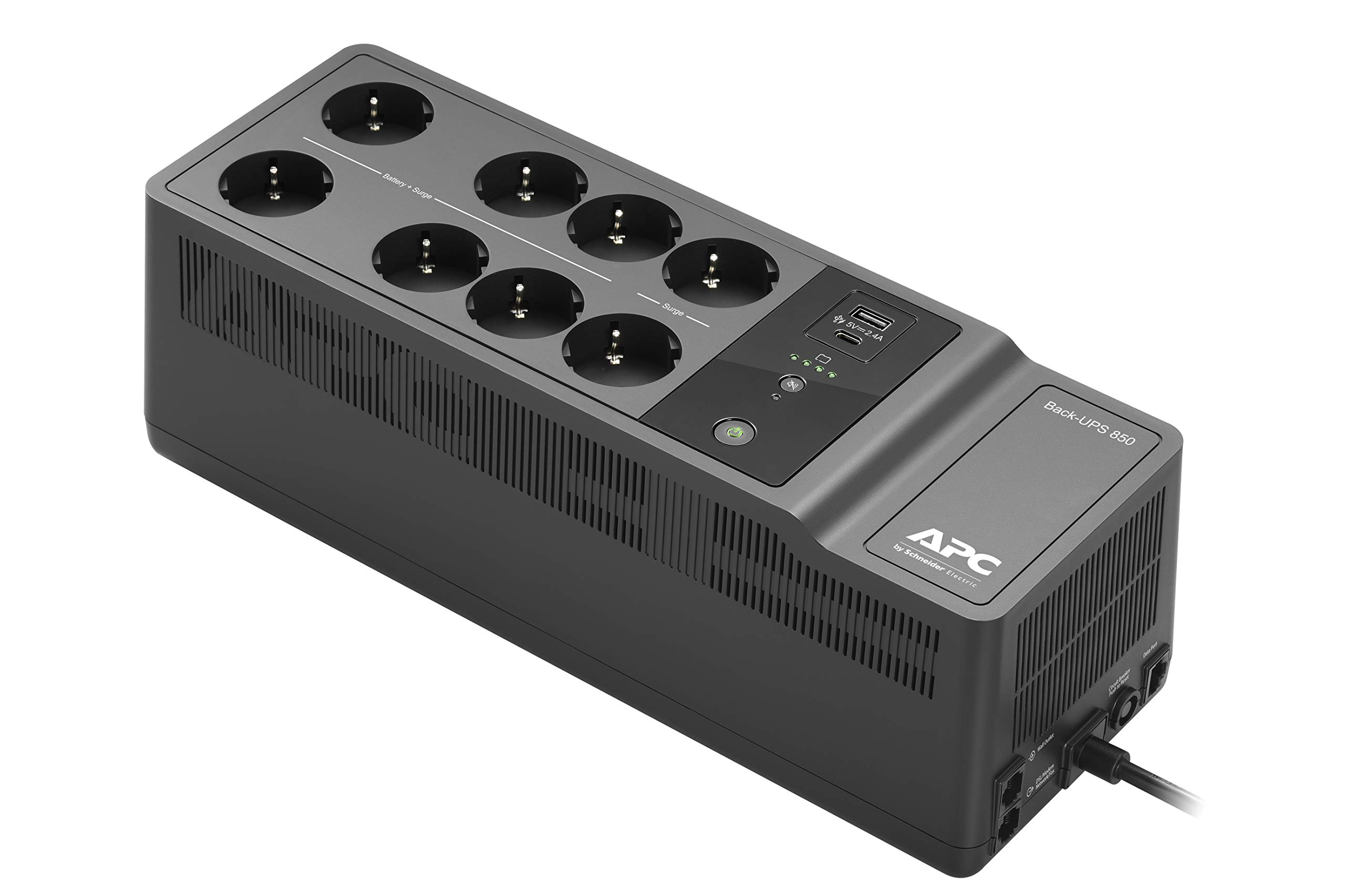 منبع تغذیه اضطراری APC مدل BE850G2-GR - 850VA (8 پریز برق Schuko، محافظ ولتاژ) 850 VA / 520 Watt