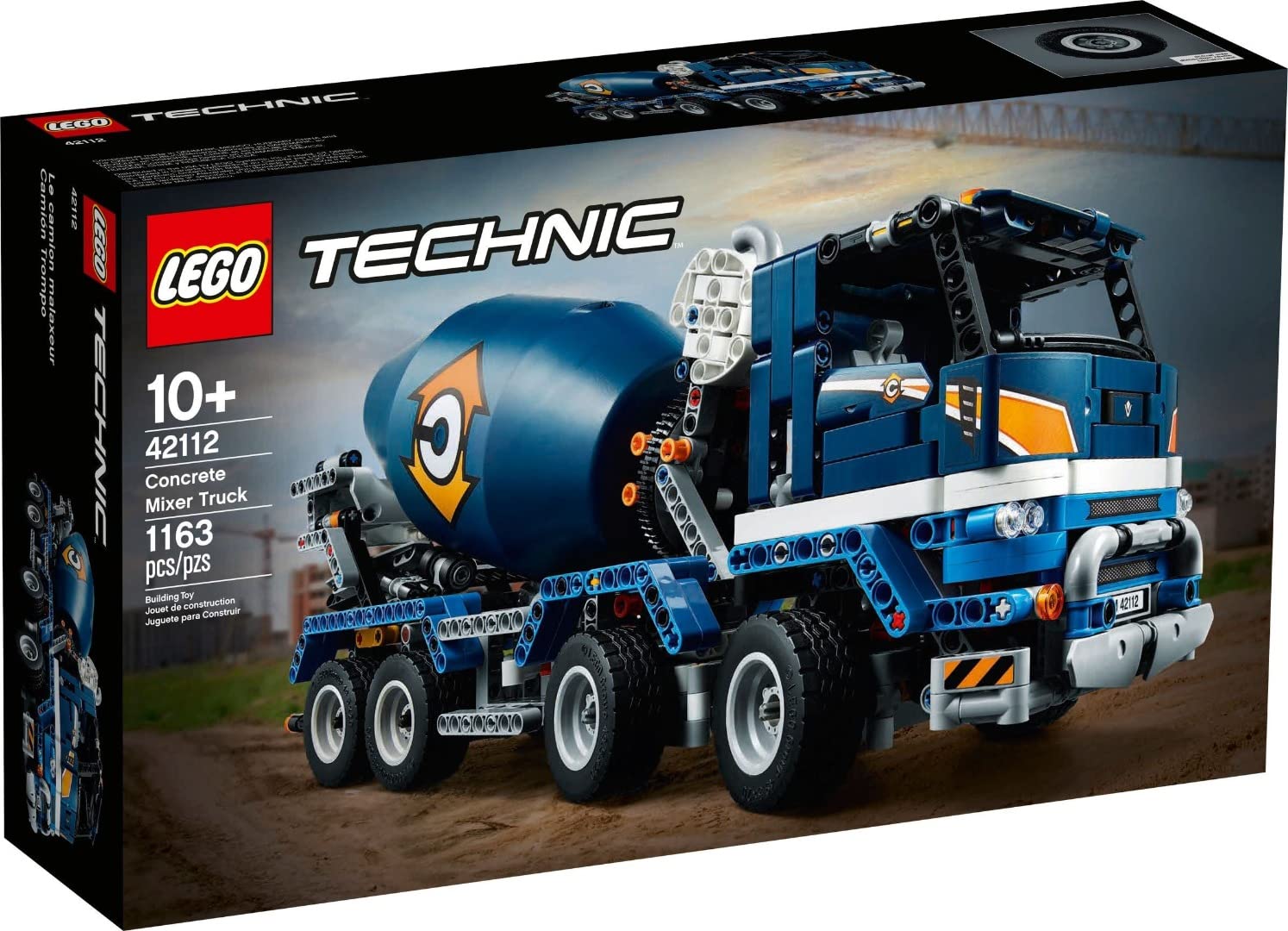 خرید از آمازون - کامیون میکسر بتن LEGO 42112 Technic، ماشین مخلوط کن، اسباب بازی برای کودکان 10 سال به بالا، خودروی ساختمانی با عملکردهای تعاملی