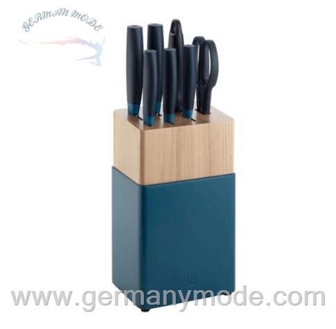 ست چاقو آشپزخانه 8 پارچه زولینگ آلمان ZWILLING Messerblock Set Now S 8tlg. blau