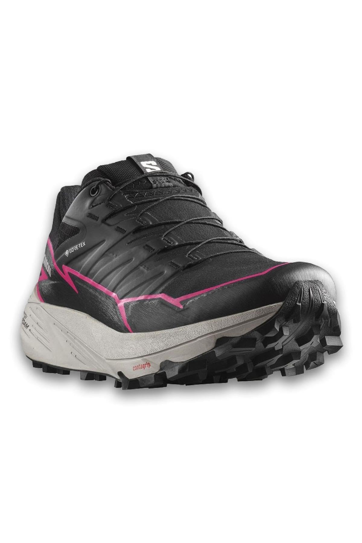 خرید از آمازون - کفش Salomon THUNDERCROSS GTX W مشکی/مشکی/پین مشکی/مشکی/PINK GLO 42 EU Black Black Pink Glo