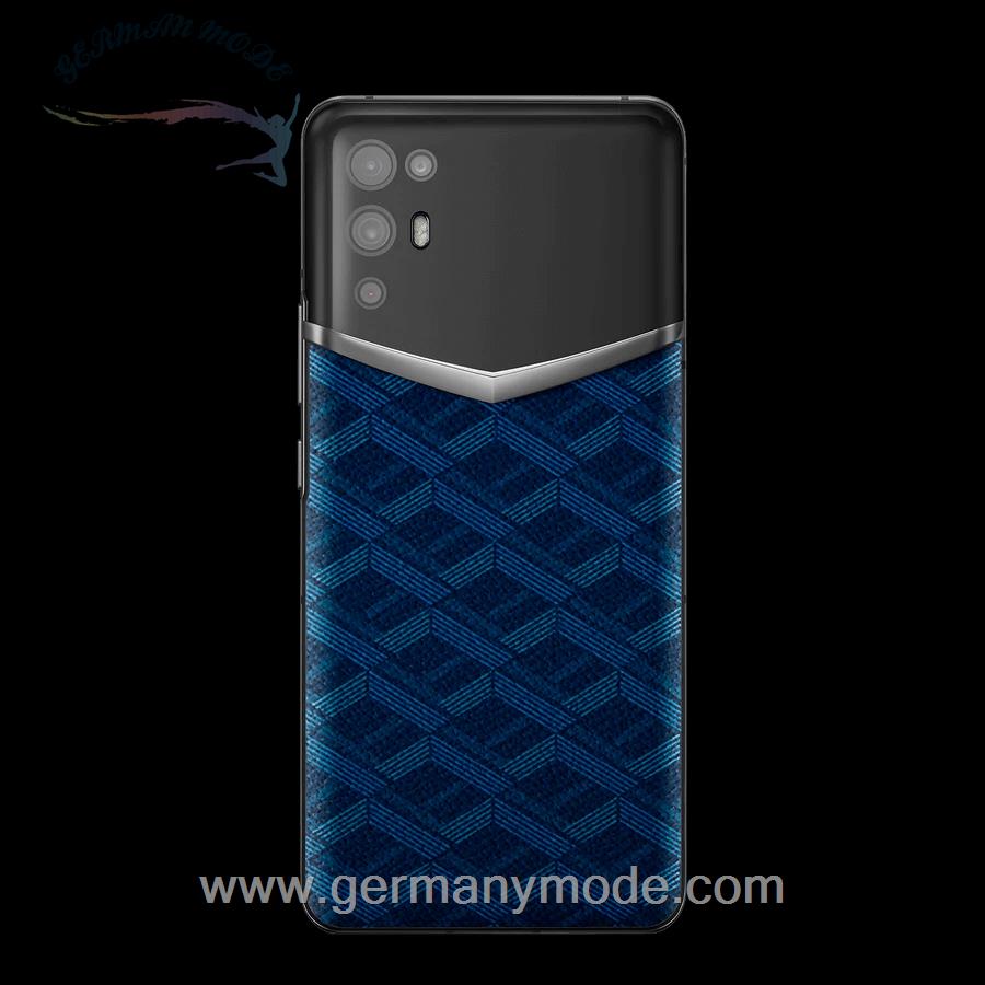 گوشی موبایل آی ورتو انگستان IVERTU Monogram Canvas Leather Blue