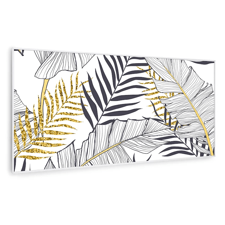 بخاری مادون قرمز هوشمند کلارشتاین آلمان Klarstein Wonderwall Air Art Smart Infrarotheizung Blatt weiber Rahmen 120 x 60 cm