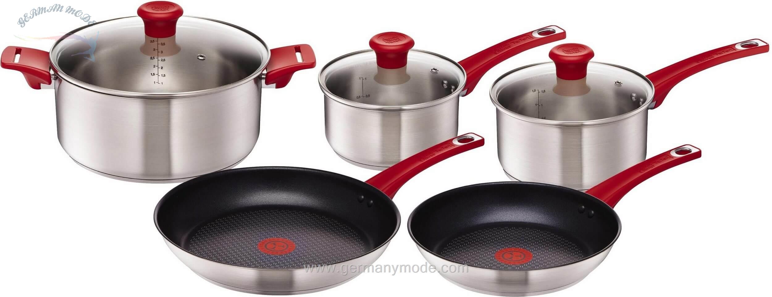 سرویس قابلمه 8 پارچه تفال مدل Tefal Oliver Kochgeschirr