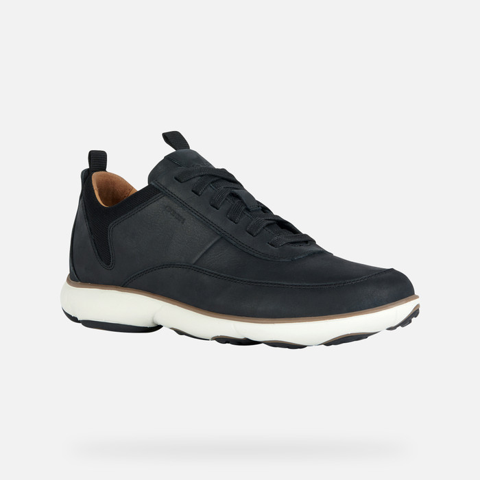 کتانی مردانه جی اوکس ایتالیا GEOX NIEDRIGE SNEAKERS Nebula Herr Schwarz