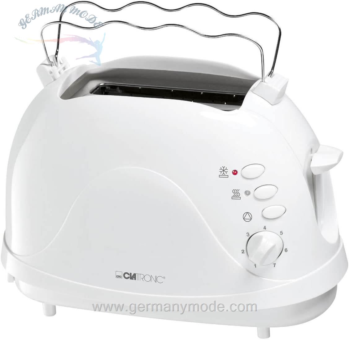 توستر کلترونیک آلمان CLATRONIC Toaster 2 Scheiben Toastautomat TA 3565 / Weiß
