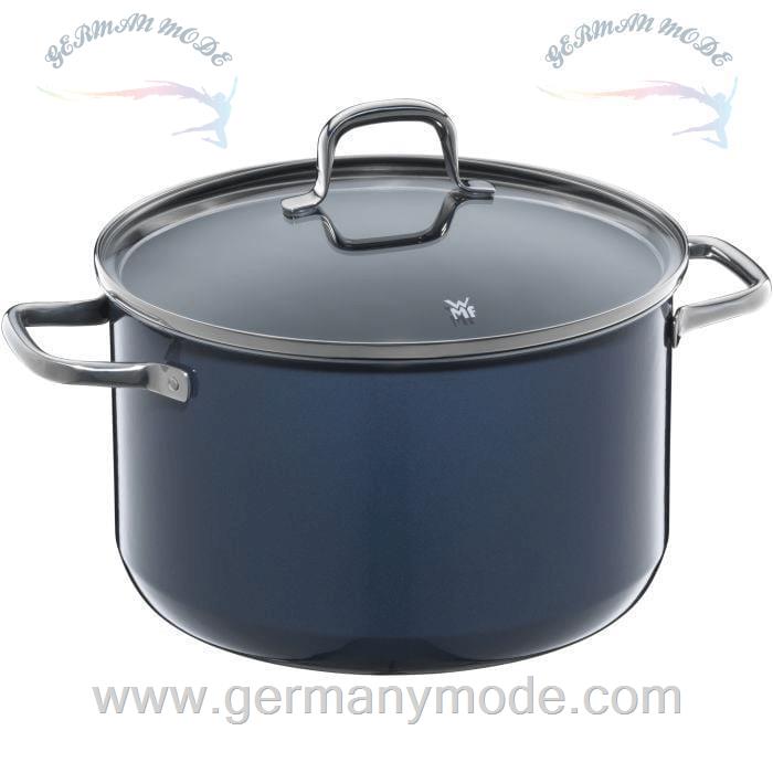 قابلمه 24 سانت درب شیشه ای وی ام اف آلمان WMF FUSIONTEC ESSENTIAL KOCHTOPF MIT DECKEL 24CM BLUEBERRY