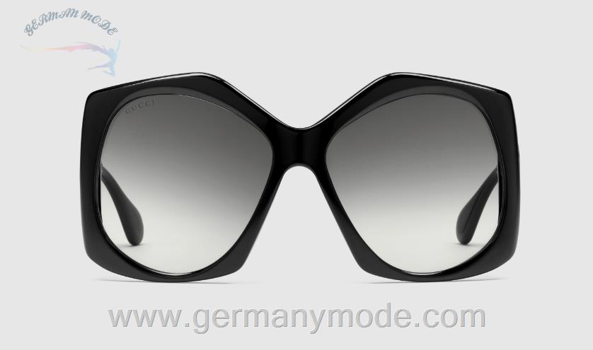 عینک آفتابی زنانه گوچی ایتالیا GUCCI Sonnenbrille mit rundem Rahmen 648486 J1691 1012