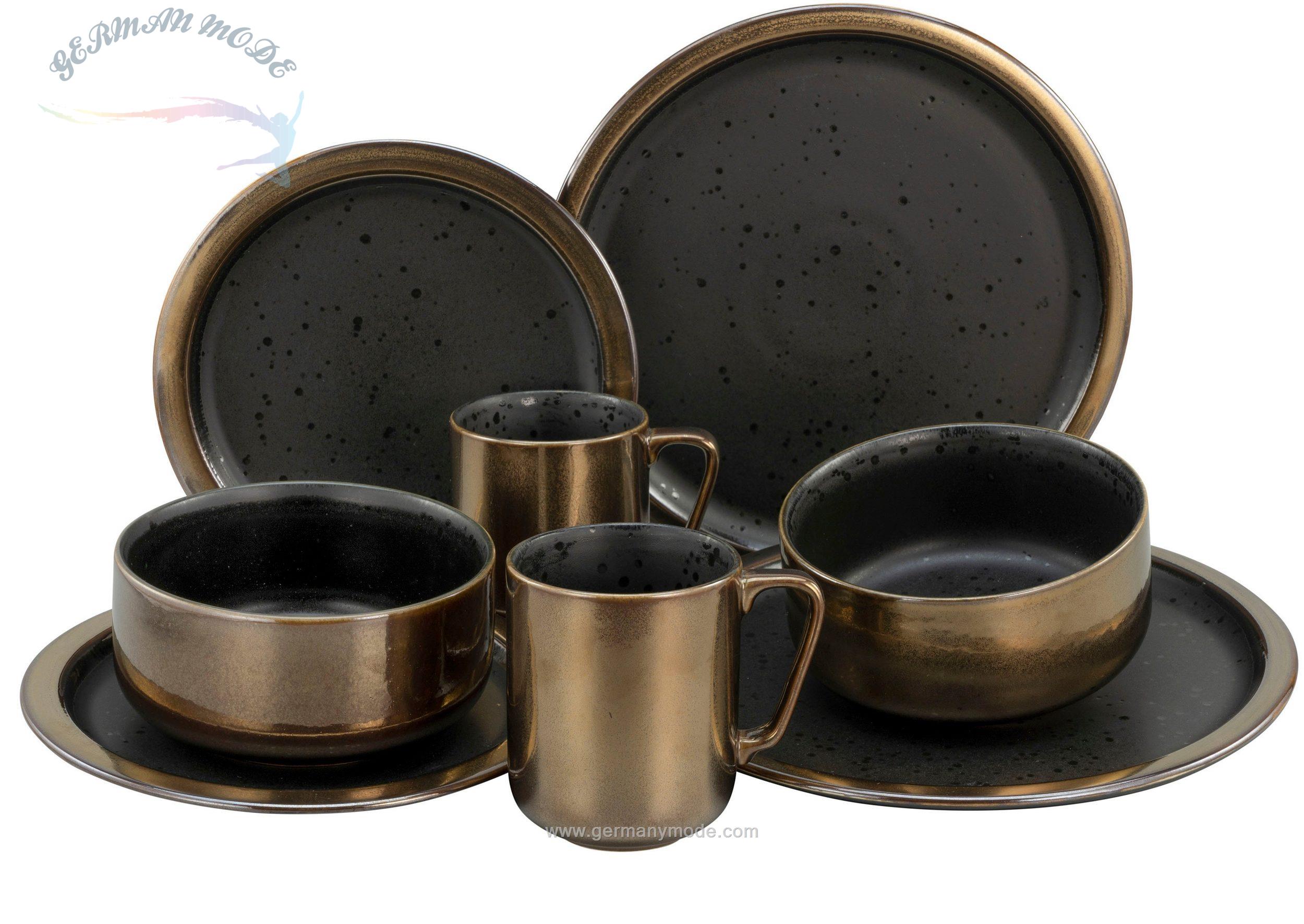 سرویس غذاخوری سرامیک 8 پارچه 2 نفره کراتیبل CreaTable Kombiservice Modern Industrial (8-tlg.)