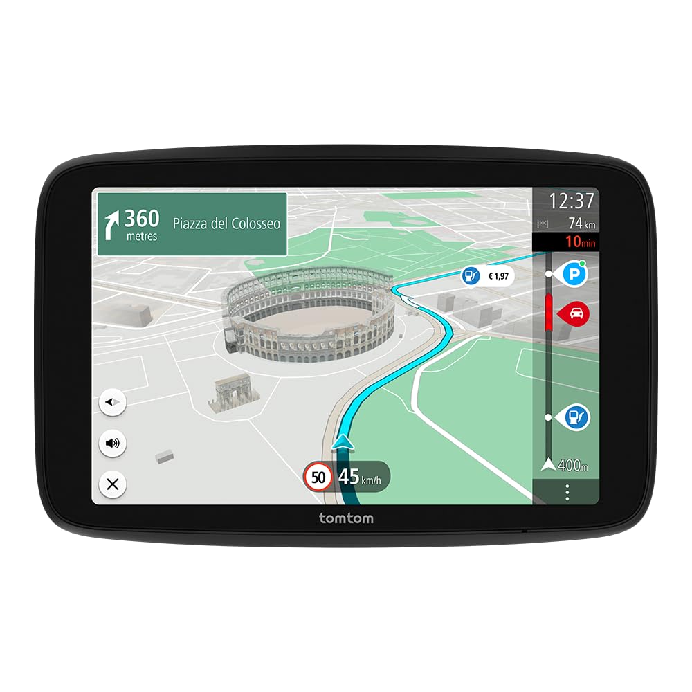خرید از آمازون - دستگاه ناوبری TomTom GO Superior (7 اینچ، اجتناب از ترافیک به لطف TomTom Traffic، به روز رسانی نقشه جهان، به روز رسانی سریع از طریق WiFi، در دسترس بودن جای پارک، قیمت سوخت)