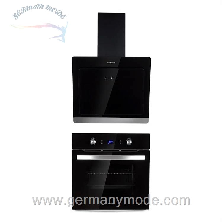 فر توکار 64 لیتری و هود آشپزخانه کلارشتاین آلمان Klarstein Gusteau Aurora Einbau-Set Backofen Wandabzugshaube