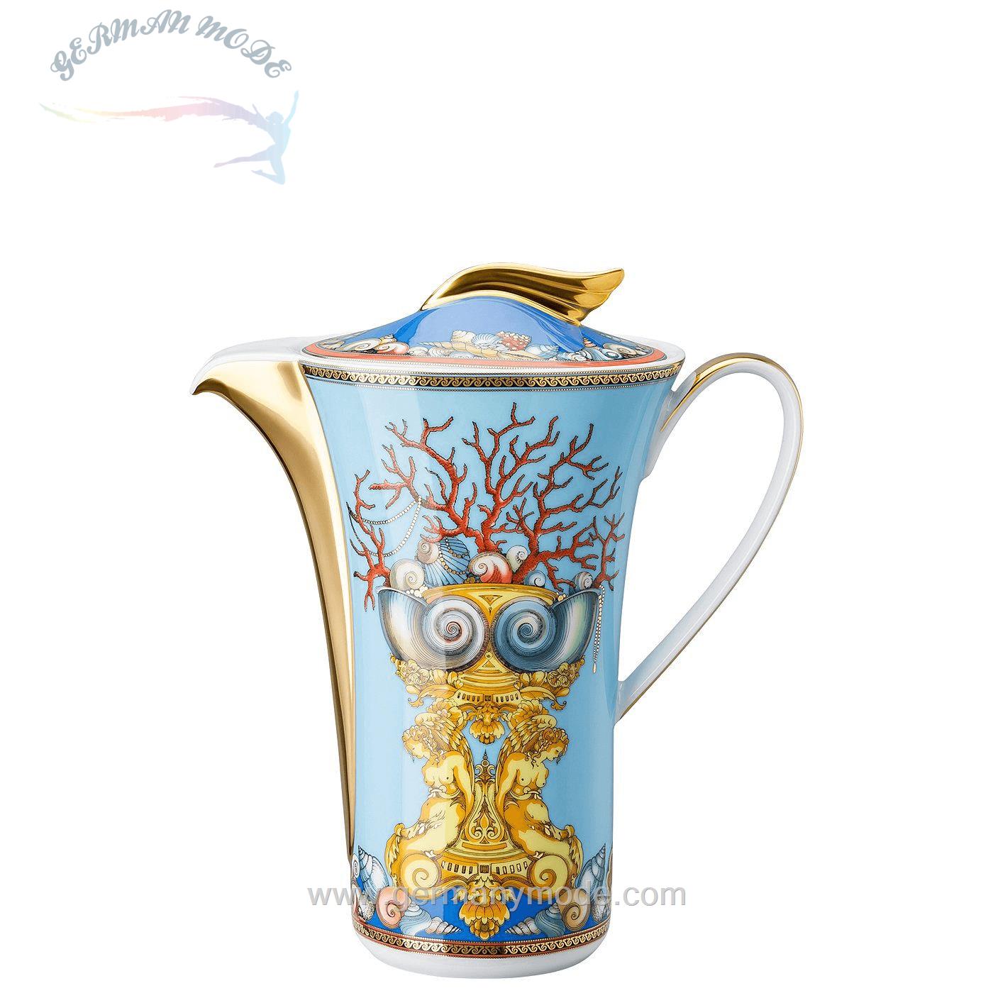 قوری قهوه خوری 6 نفره روزنتال آلمان Rosenthal meets Versace Kaffeekanne Ikarus Les Tresors de la Mer Kaffeekanne 6 Personen 1/2 l