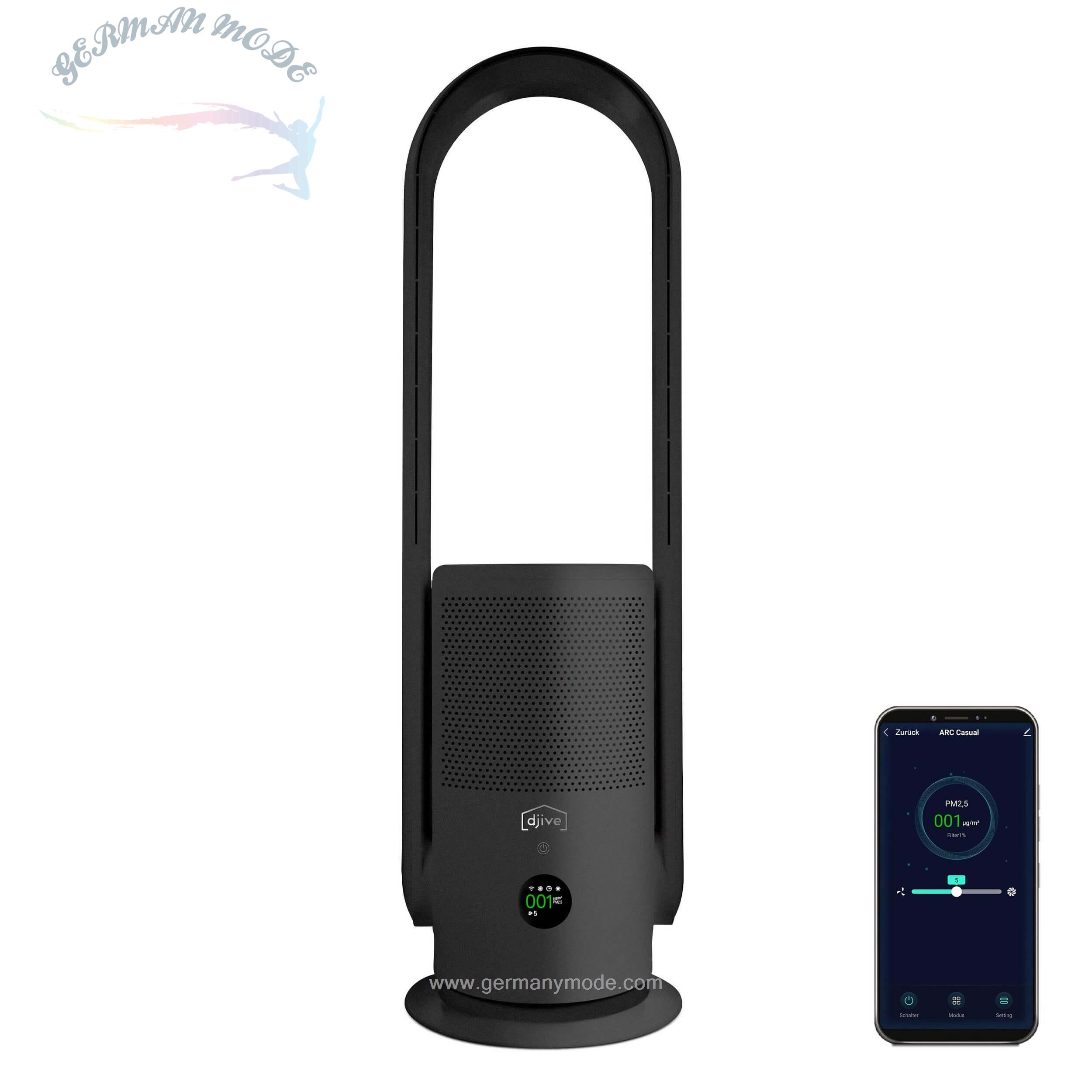 دستگاه تصفیه هوا دیجیو Djive Luftreiniger Flowmate ARC Casual-für 25 m² Räume- Luftreinigung