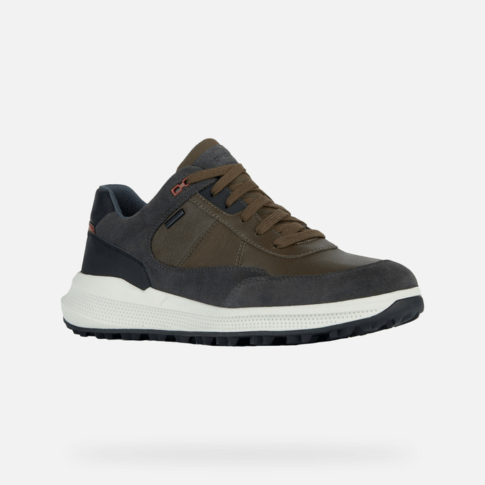 کتانی ورزشی ضد آب مردانه جی اوکس ایتالیا GEOX WASSERDICHTE SCHUHE Pg1x Abx Herr Militärgrün/Dunkelgrau
