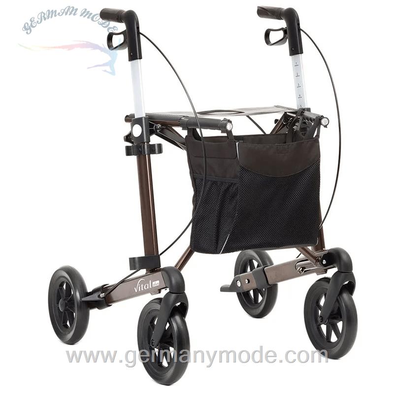 واکر ویلچر رولاتور تاشو روسکا Russka Rollator Vital Plus Sitzhöhe 62 cm Mokka