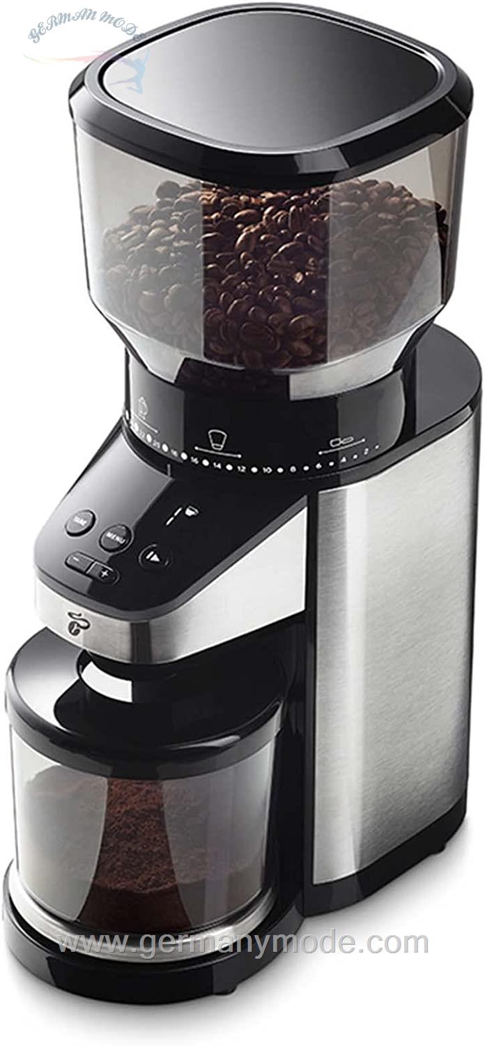 آسیاب قهوه چیبو آلمان Tchibo Electric Coffee GrinderCone Grinder, 26 Grinding Settings, Black/Silver