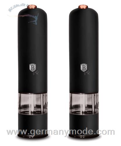 ست آسیاب نمک و فلفل برقی برلینگر هاوس مجارستان Berlinger Haus Salt / Pepper Mill Set BH/9286 Black Rose Collection