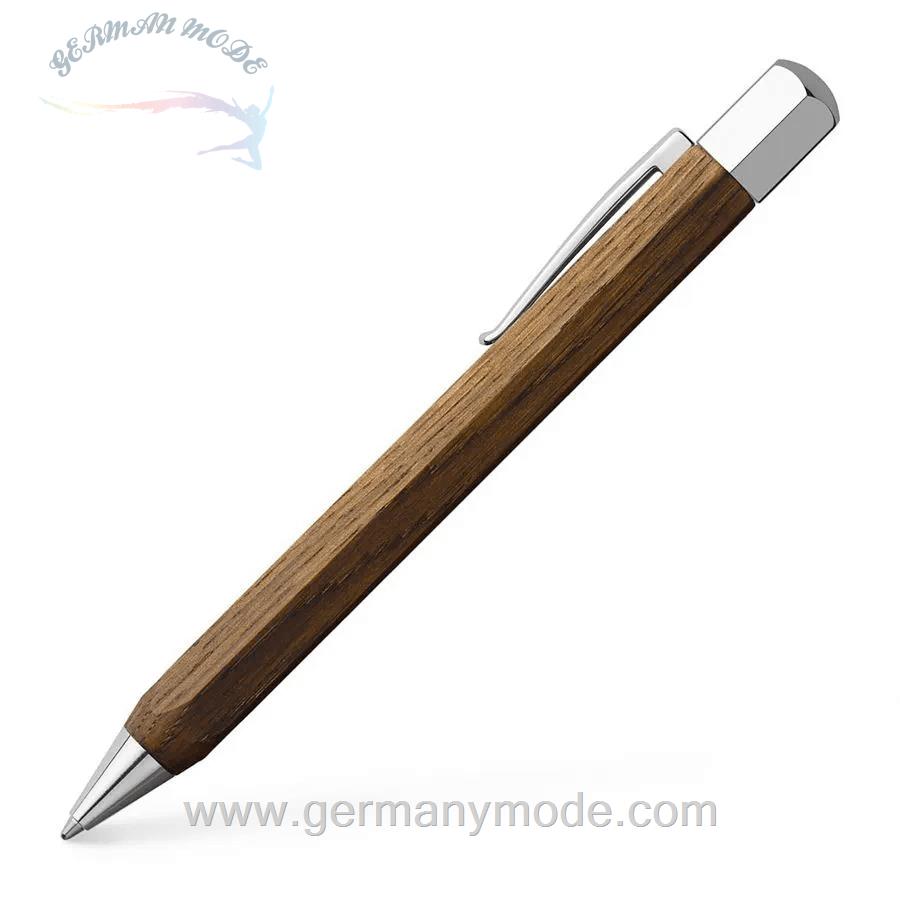 خودکار مشکی فابرکاستل آلمان FABER CASTELL Ondoro Räuchereiche Drehkugelschreiber B
