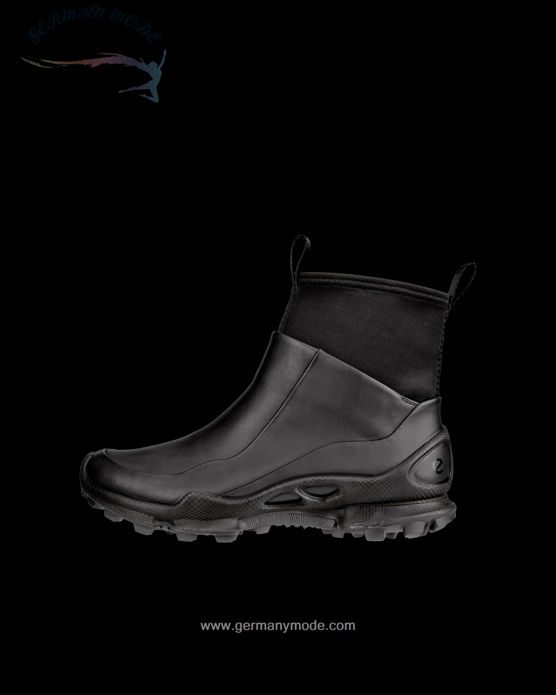 نیم بوت زنانه اکو دانمارک ECCO BIOM C-TRAIL W Damen Halbhoher Stiefel aus Leder Schwarz
