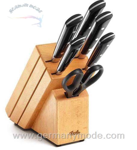 ست چاقو آشپزخانه 7 پارچه فیسلر آلمان Fissler Equipped knife block Texas made of wood 7 pieces