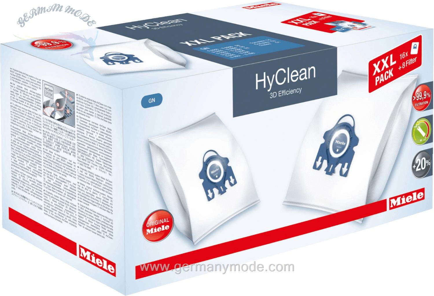 پاکت جارو برقی میله آلمان Miele Staubbeutel XXL Pack 3D HyClean Efficiency