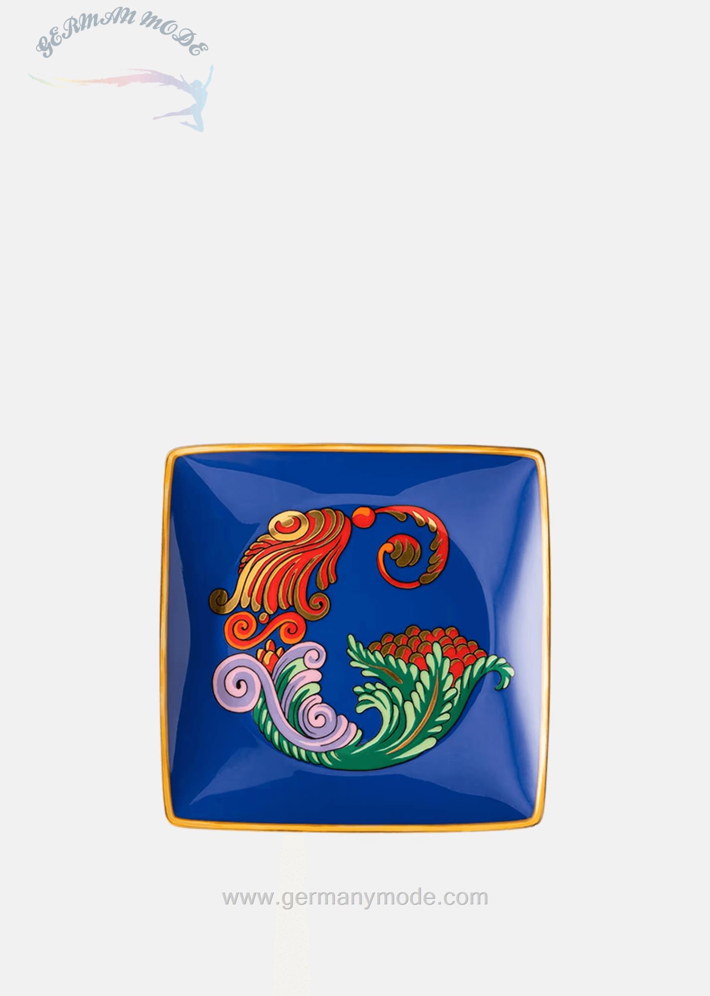 بشقاب دکوری ورساچه ایتالیا VERSACE ALPHABET UNTERTELLER G 12 CM