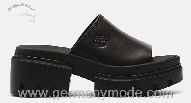 صندل زنانه تیمبرلند آمریکا TIMBERLAND EVERLEIGH SLIDE SANDAL FOR WOMEN IN BLACK