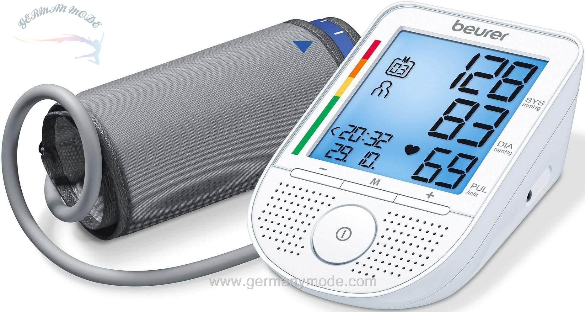 فشار سنج دیجیتالی بیورر آلمان BEURER Oberarm-Blutdruckmessgerät BM 49 mit Sprachfunktion