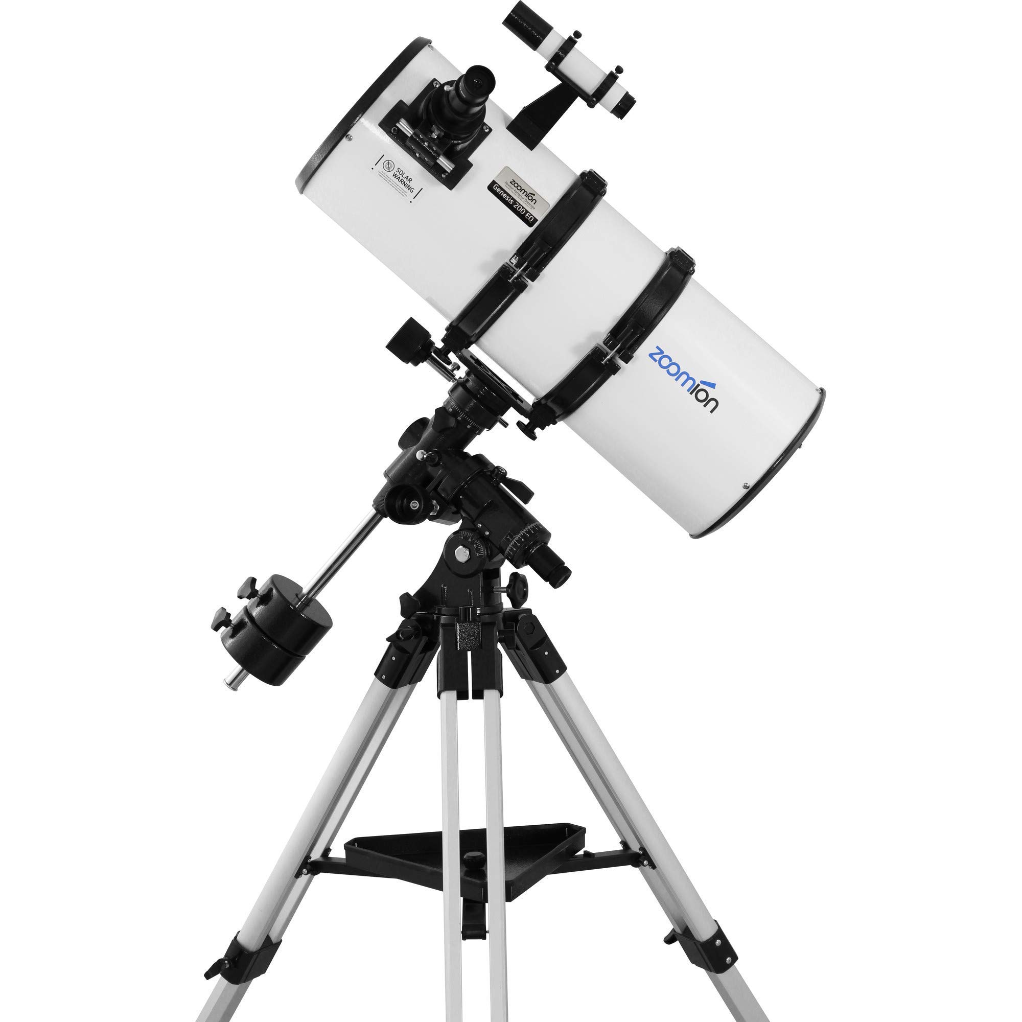 خرید از آمازون - تلسکوپ بازتابی Zoomion Genesis 200/800 EQ-4 برای نوجوانان و بزرگسالان - مجموعه کامل تلسکوپ نجومی برای شروع در نجوم